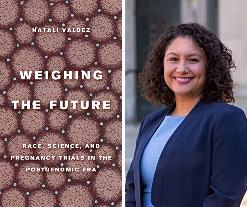 Natali Valdez and her book, Weighing the Future